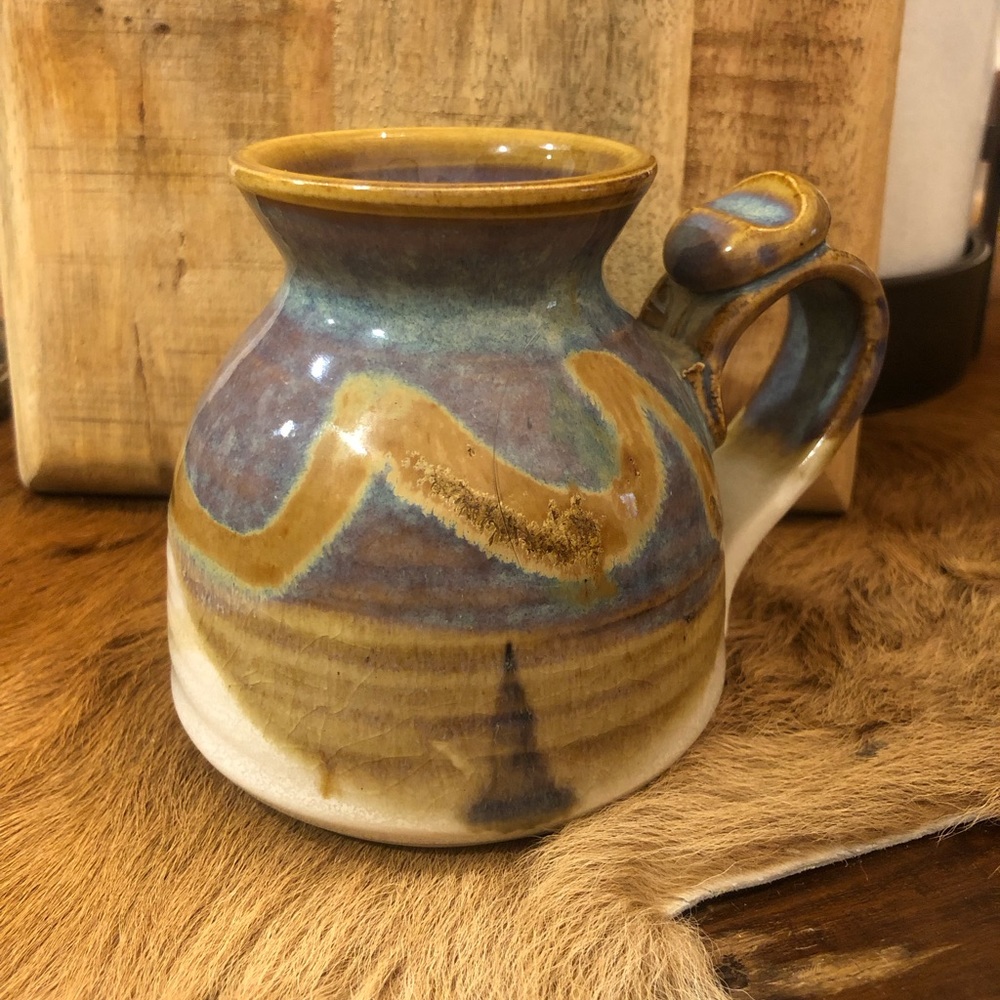 Handmade pottery mug